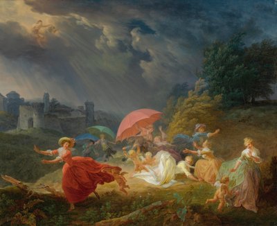 Erotes as Arsonists by Louis Rolland Trinquesse